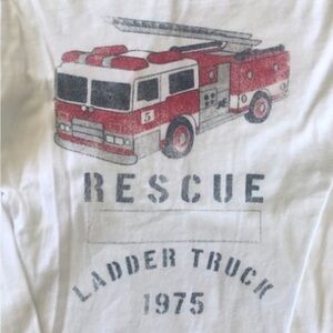 Falls Creek Long Sleeve T-Shirt Fire Engine Kids / Boys Size 5T
